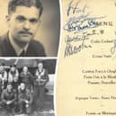 Decorated RAF bomb aimer Len Sumpter kept the historic menu from the June 1943 celebration dinner honouring the Dambusters crews.
