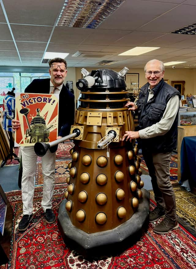 The life-size Dalek, standing 170cm tall, is expected to fetch up to £3,000 at Hansons Auctioneers.