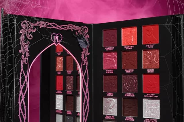A Halloween beauty treat with a difference! P.Louise's £45 Scary Tale Ending eyeshadow palette features 54 shades, brilliantly spooky packaging and even lights up when opened.