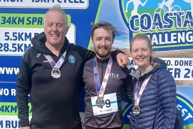 Members of Strabane Triathlon Club who competed at  the Northwest Coastal Challenge.