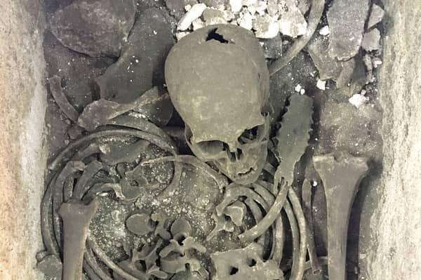A mysterious skeleton found in a Roman sarcophagus in the grounds of Westminster Abbey more than 150 years ago may finally have been identified.