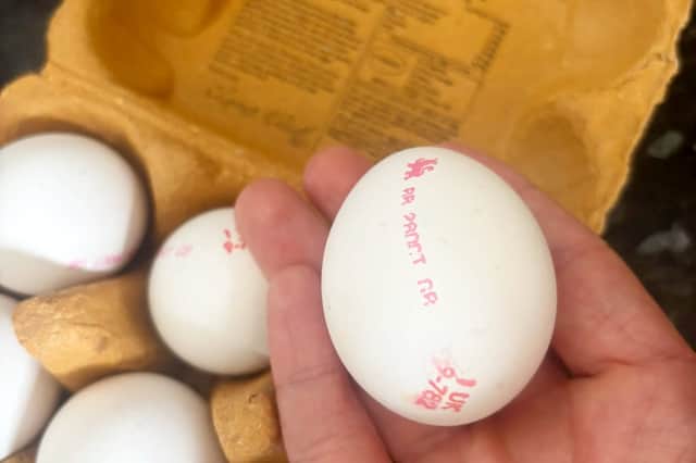 The software engineer believes another shopper swapped the eggs into a cheaper box before buying them.
