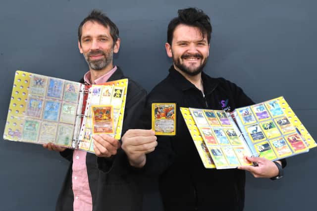 Head of Ewbank's Auctioneers, Andrew Ewbank, left, and head of trading cards, James Spooner.