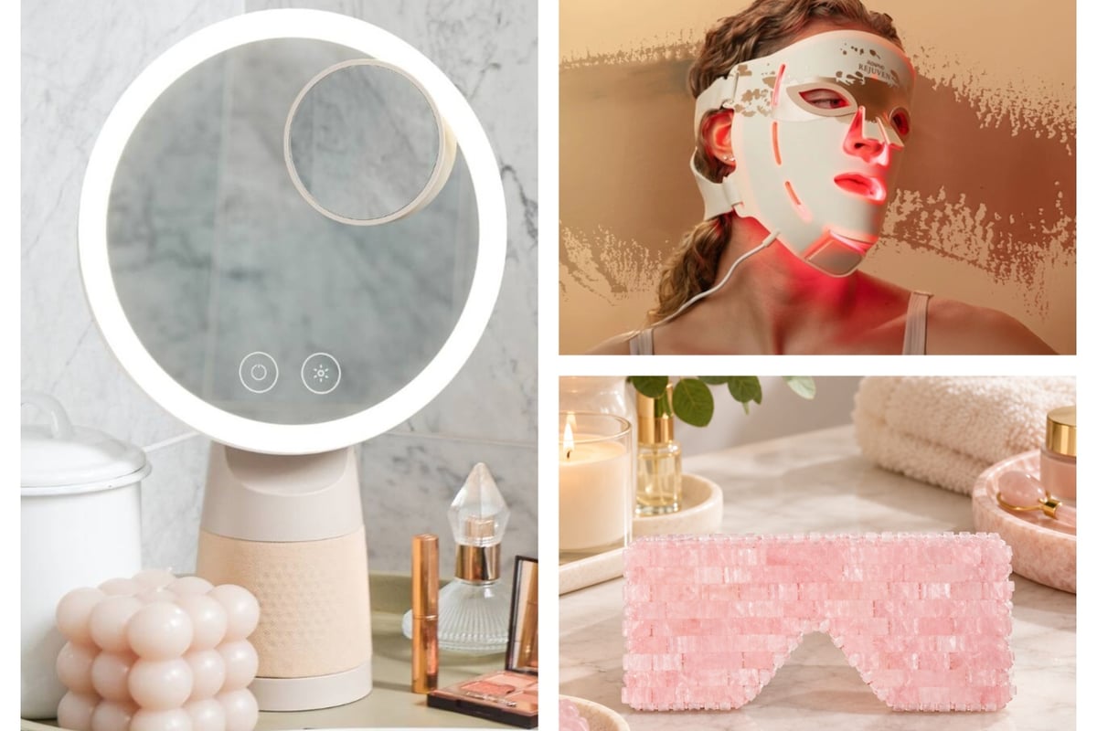 5 home spa gadgets to add to your wishlist - an LED mask and a clever make-up mirror
