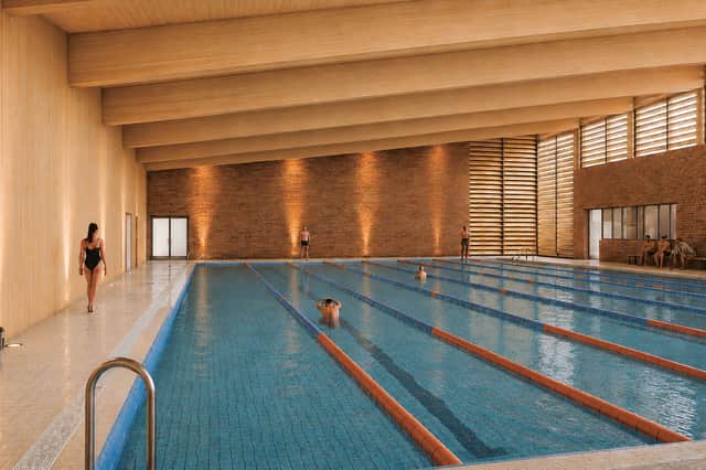 The planned new pool area.