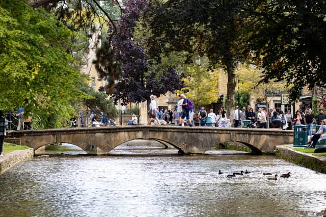 Bourton on the Water has been swamped by tourists