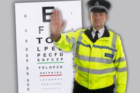 Motorists can be asked by police to read a vehicle registration plate from 20 metres away to prove their eyesight meets the legal driving standard.
