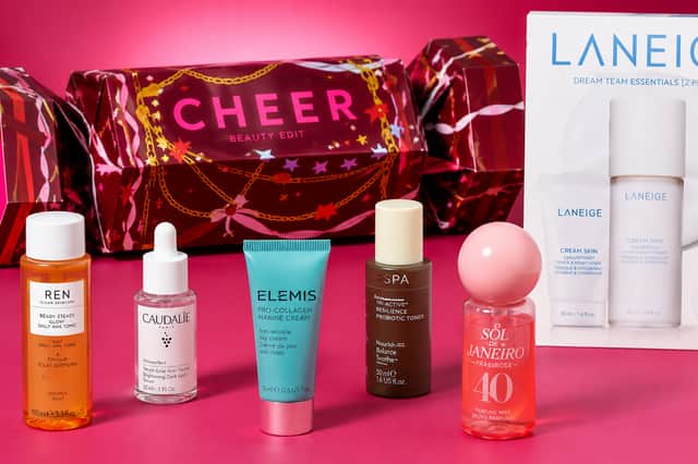 Skincare lovers are in for a treat with Boots' £25 Cheer Christmas cracker, featuring six products from brands including Laneige, ELEMIS and Biodance.