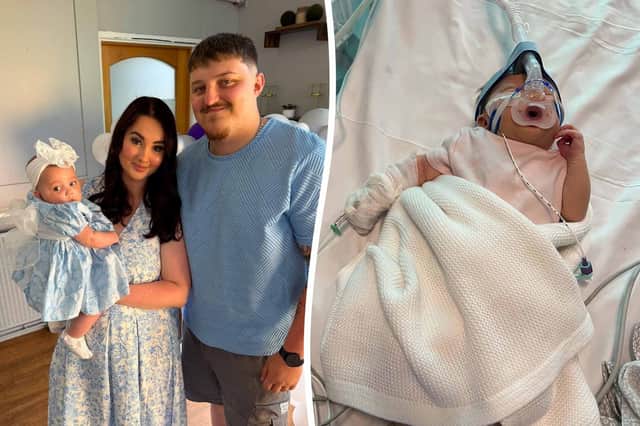 Sophie says she struggled with postpartum bleeding and severely swollen feet while caring for her daughter in hospital.