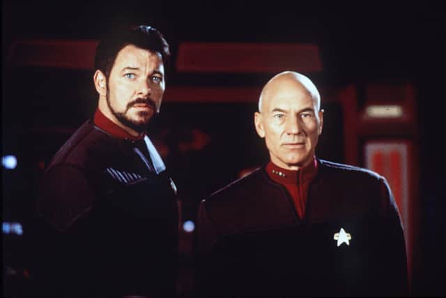 Jonathan Frakes and Patrick Stewart in Star Trek: First Contact (PA)