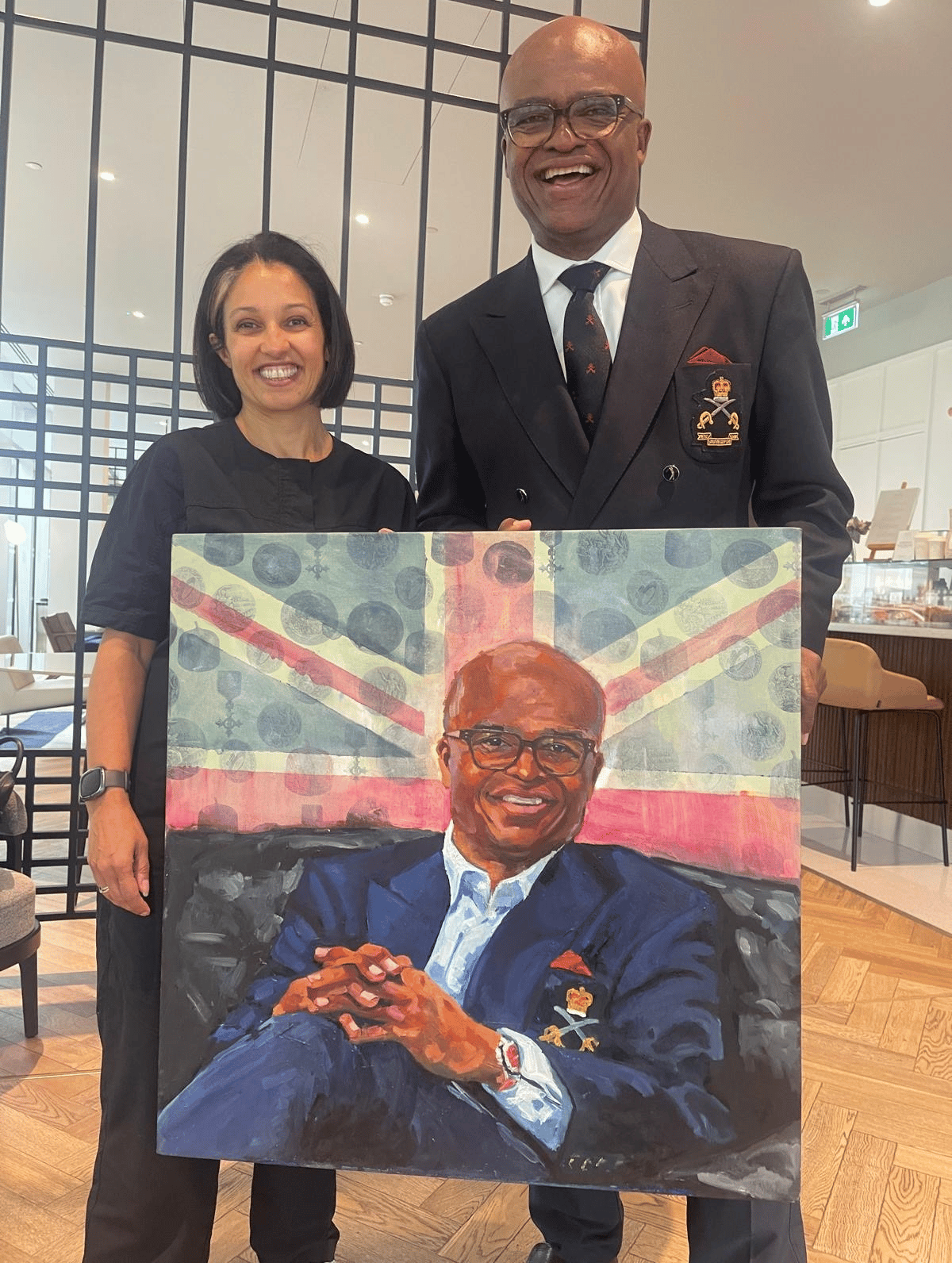 Olympic legend Kriss Akabusi honoured in stunning new portrait
