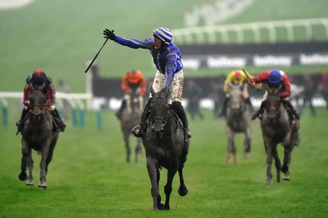 Energumene ridden by Paul Townend (centre) on their way to winning the Betway Queen Mother Champion Chase during day two of the Cheltenham Festival at Cheltenham Racecourse.
