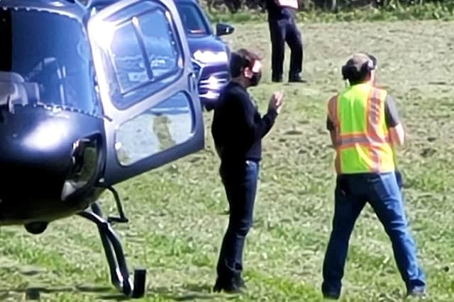 Tom Cruise on set of Mission Impossible 7, full name Mission: Impossible – Dead Reckoning Part One