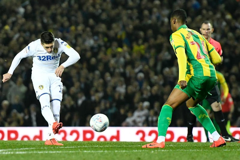 Leeds won possession and fed the midfielder who was given time to pick his spot in the top corner from almost 25 yards.