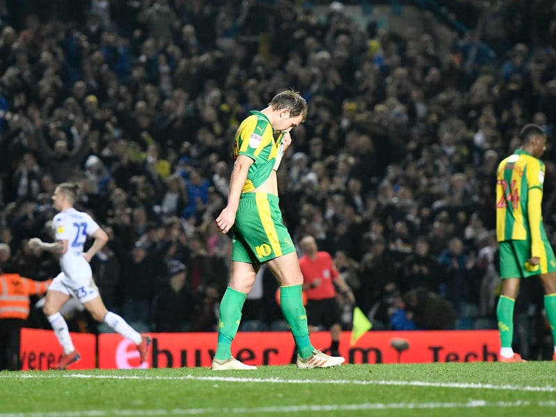 West Brom's Craig Dawson stands dejected.