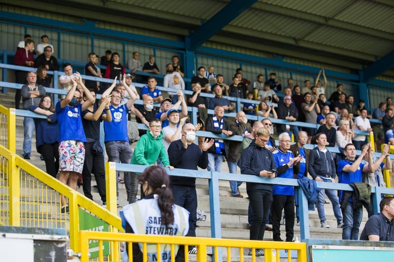 Fans were finally back at The Shay for the last match of the season. Photo: Jim Fitton