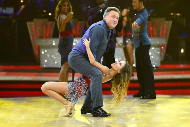 Ed Balls competed for the Glitter Ball Trophy