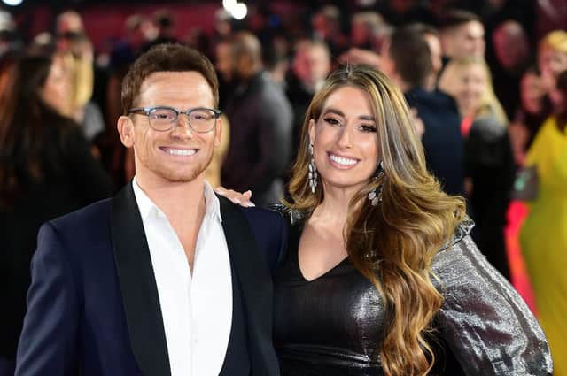 Joe Swash and Stacey Solomon arriving for the ITV Palooza held at the Royal Festival Hall, Southbank Centre, London. Picture: Ian West/PA Photos