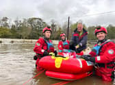 Cockermouth Mountain Rescue volunteers rescued two holidaymakers and their dogs after water levels reached chest height
