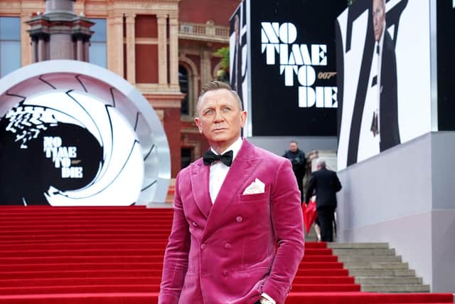 Daniel Craig attending the World Premiere of No Time To Die, held at the Royal Albert Hall in London. Picture: Press Association.