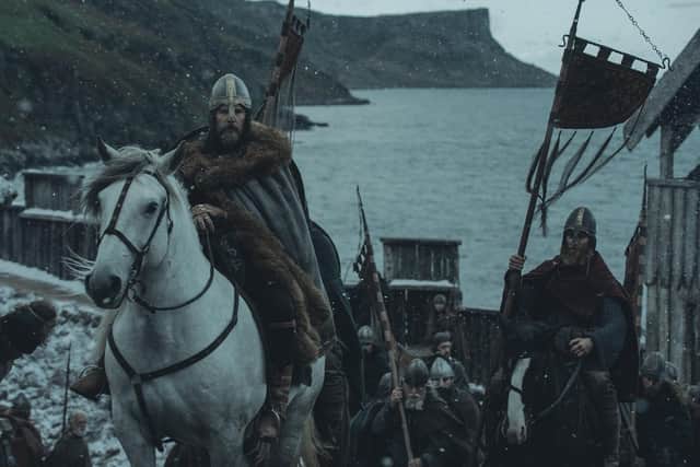 Ethan Hawke stars as King Aurvandil in director Robert Eggers’ Viking epic THE NORTHMAN, a Focus Features release.  Credit: Aiden Monaghan / © 2021 Focus Features, LLC