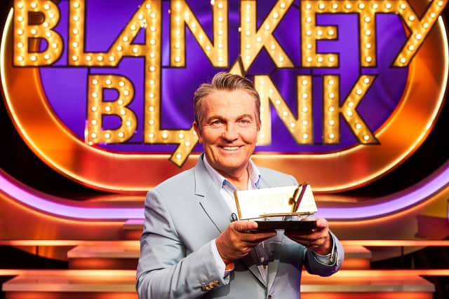 Bradley Walsh presents the Blankety Blank reboot on BBC One