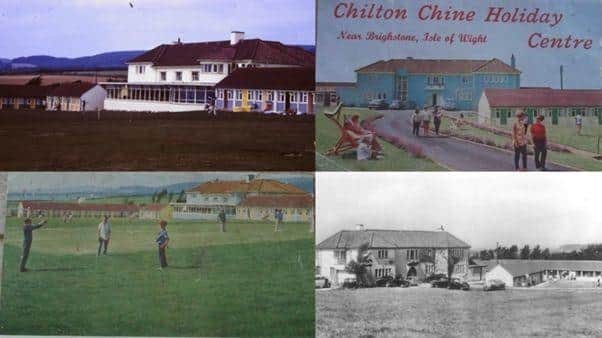 Chilton Chine Holiday Centre in its heyday — a bustling clifftop retreat near Brighstone, Isle of Wight, long before ghost stories began to swirl around its empty corridors.