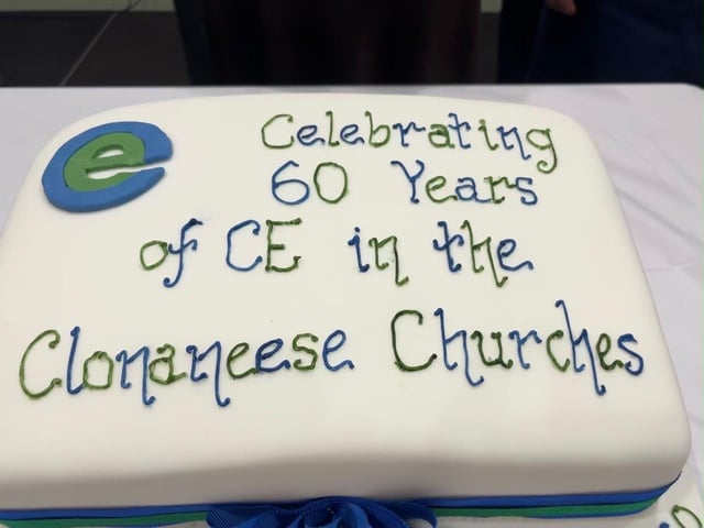 Everyone enjoyed some of the special celebratory cake which was cut by one of the founder members, Mrs Hazel Williamson.