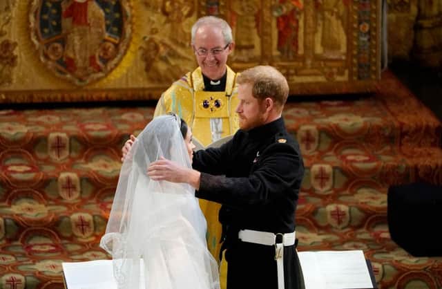 Prince Harry married Meghan Markle before the Archbishop of Canterbury in St George's Chapel, Windsor, on May 19, 2018 (Picture: Getty Images)