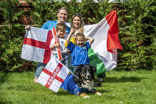 Daniel Furniss (from Leeds) and Italian wife Carlotta Furniss (from Venice) live in Leeds West Park with their children Francesca (6) and Federico (4) (Image: Tony Johnson)