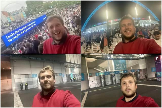 Football fan wasn’t allowed into Wembley to watch final despite paying £1000 for a ticket (Photo: SWNS)