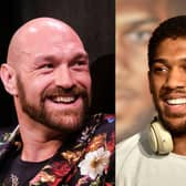Anthony Joshua labels Tyson Fury a 'fraud'; Fury suggests 'bare-knuckle till 1 man quits' for 40m (Photo by RINGO CHIU,FAYEZ NURELDINE/AFP via Getty Images)