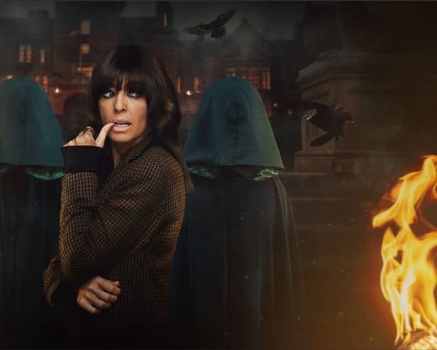 Claudia Winkleman presents The Traitors UK Celebrity spin-off and when will it air. Credit: BBC.