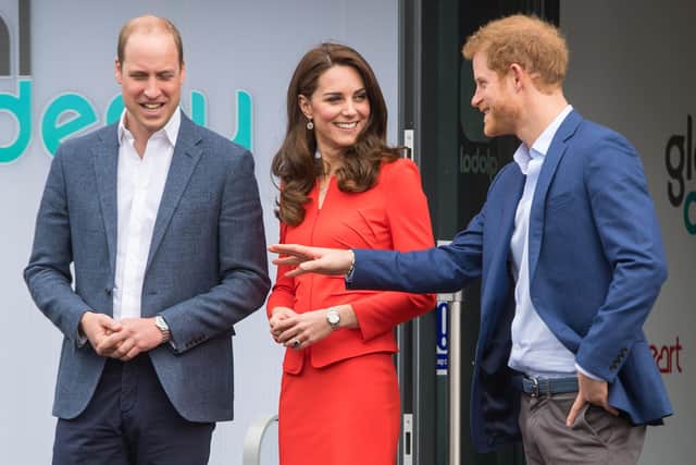Prince Harry with the Duke and Duchess of Cambridge in 2017 (Photo: Dominic Lipinski/PA Wire/PA Images)