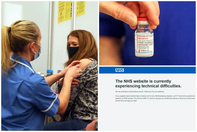 People over the age of 45 are now being invited to receive their first Covid vaccine dose (Photos: Getty/PA)