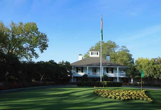 The iconic Founders Circle and clubhouse of Augusta National Golf Club (Getty Images)