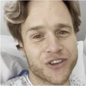 Murs gave fans an update on his upcoming Newbury and Singleton Park gigs from his hospital bed (Photo: Olly Murs/Instagram)