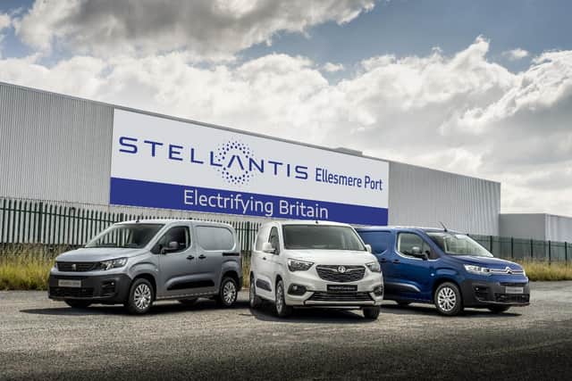From 2022 Ellesemere Port will build the electric versions of several Stellantis group vans and people carriers