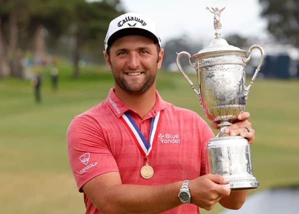 Jon Rahm celebrated his maiden major win (Getty Images)