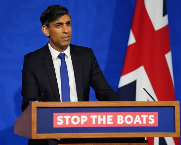 Questions have been raised for months on whether Prime Minister Rishi Sunak's flagship Rwanda policy to "stop the boats" will be fully applicable in Northern Ireland because of the Windsor Framework. Photo: James Manning/PA Wire