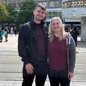 Rebecca Williamson and Eric when they finally met (Cover Media)