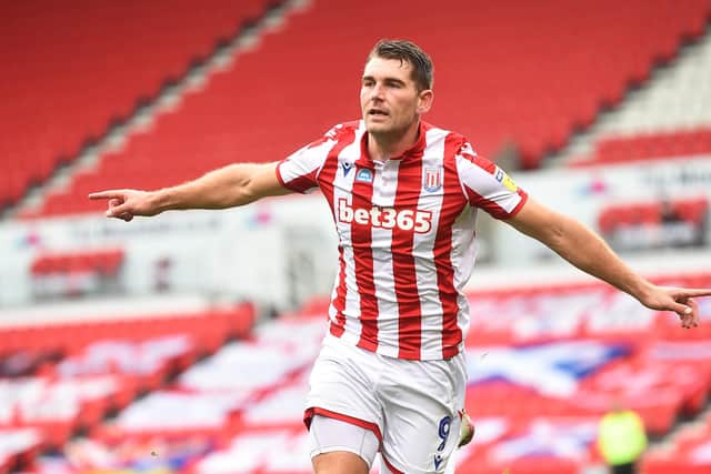 Sam Vokes signed for Wycombe Wanderers from Stoke City. (Photo by Nathan Stirk/Getty Images)
