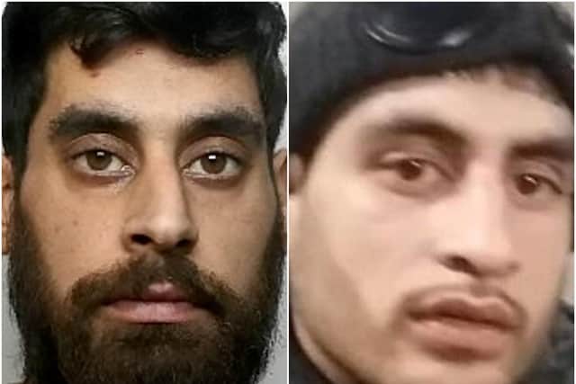 Thamraze Khan (left) knifed his younger brother Kamran Khan (right) in the back during a clash after a house party (SWNS)