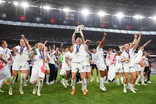 <p>UEFA has announced police investigations into abusive online content during Euro 2022 have been opened. (Picture: Harriet Lander/Getty Images)</p>