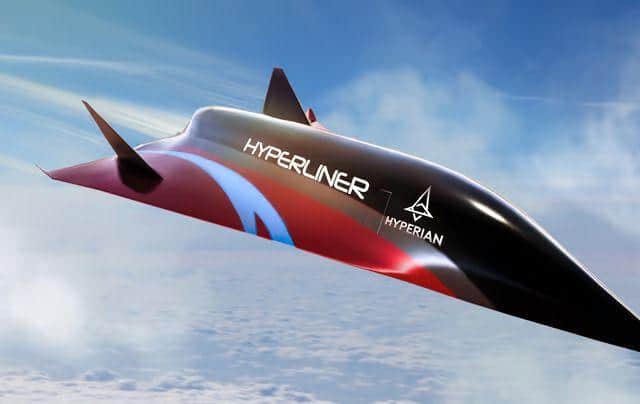 Equipped with rocket propulsion and next-gen scramjets, the HYPERLINER boasts the same thrust as a space shuttle launch.