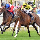 Triple Time (Neil Callan) beats Inspiral (Frankie Dettor) to win the Queen Anne Stakes at Ascot - and both could go for the Sussex Stakes in August at Goodwood | Picture: Malcolm Wells