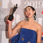 Dua Lipa in the winners room during The Brit Awards 2019 held at The O2 Arena (Photo: Stuart C. Wilson/Getty Images)