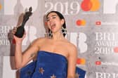 Dua Lipa in the winners room during The Brit Awards 2019 held at The O2 Arena (Photo: Stuart C. Wilson/Getty Images)