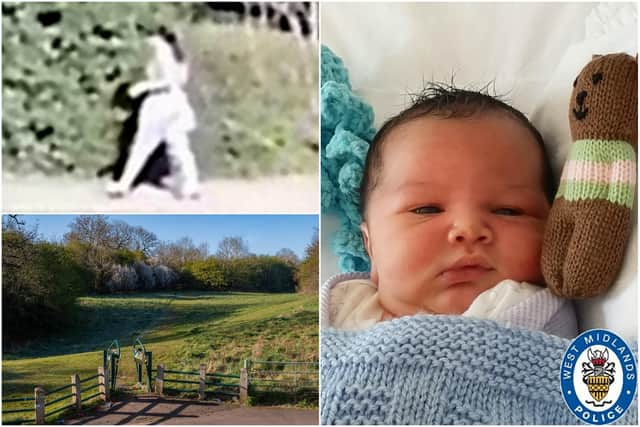 West Midlands Police have released photos of the baby found abandoned in a park in King's Norton, Birmingham (Photo: Police handout)