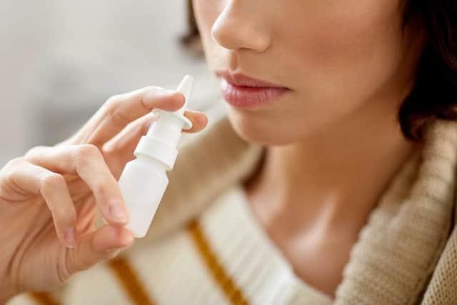 Your pharmacist may be able to give you advice and suggest the best treatments to help with your hay fever symptoms, such as antihistamine drops, tablets or nasal sprays (Photo: Shutterstock)